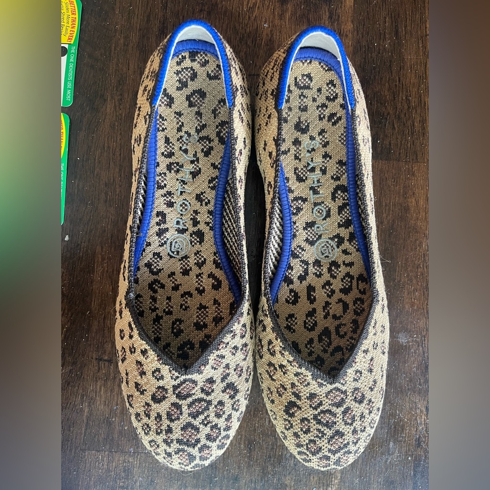 Size 8 Rothy’s Leopard Print Flats